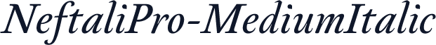 NeftaliPro-MediumItalic