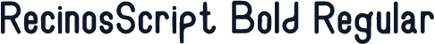 RecinosScript Bold Regular