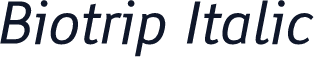 Biotrip Italic