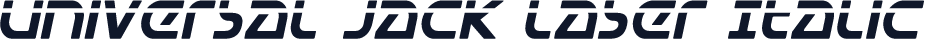 Universal Jack Laser Italic
