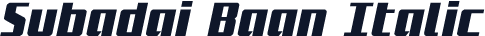 Subadai Baan Italic