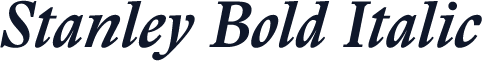 Stanley Bold Italic
