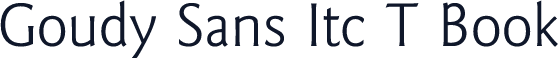 Goudy Sans Itc T Book