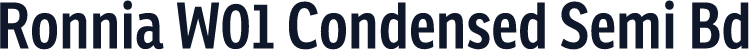 Ronnia W01 Condensed Semi Bd