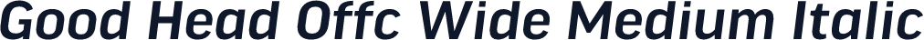 Good Head Offc Wide Medium Italic
