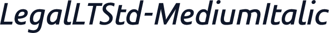 LegalLTStd-MediumItalic