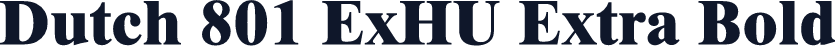 Dutch 801 ExHU Extra Bold