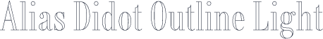 Alias Didot Outline Light