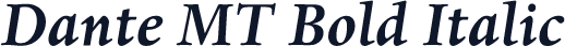 Dante MT Bold Italic