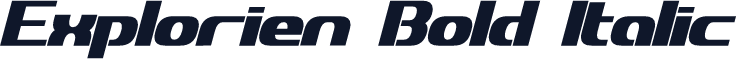 Explorien Bold Italic