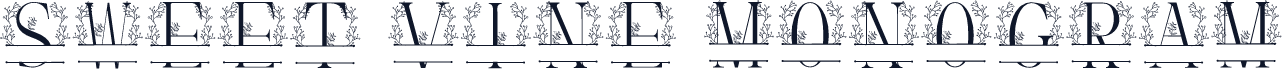 Sweet Vine Monogram
