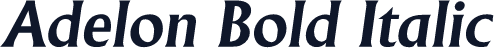 Adelon Bold Italic