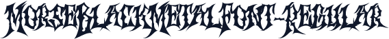 MorseBlackMetalFont-Regular