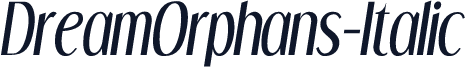 DreamOrphans-Italic