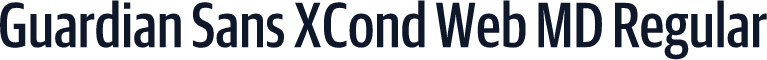 Guardian Sans XCond Web MD Regular
