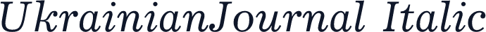 UkrainianJournal Italic