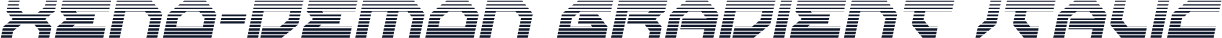 Xeno-Demon Gradient Italic