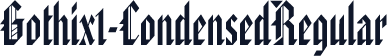 Gothix1-CondensedRegular