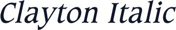 Clayton Italic