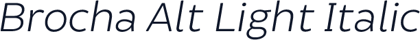 Brocha Alt Light Italic