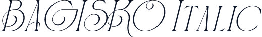 BAGISKO Italic