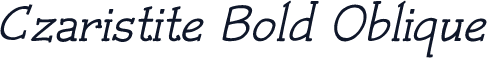 Czaristite Bold Oblique