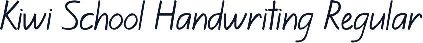 Kiwi School Handwriting Regular