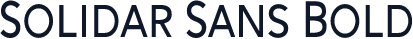 Solidar Sans Bold
