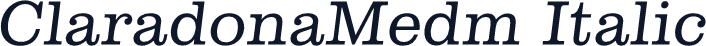 ClaradonaMedm Italic