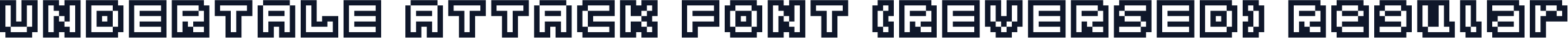 UNDERTALE ATTACK FONT (REVERSED) Regular