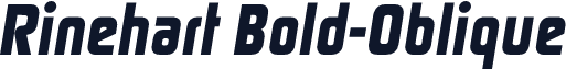 Rinehart Bold-Oblique
