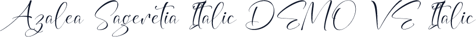 Azalea Sageretia Italic DEMO VE Italic