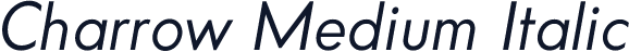 Charrow Medium Italic