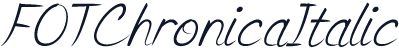 FOTChronicaItalic