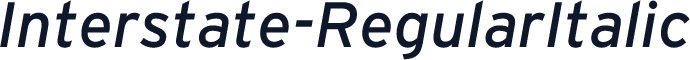 Interstate-RegularItalic