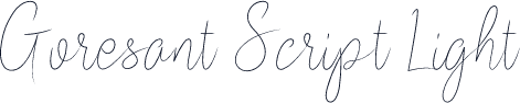 Goresant Script Light