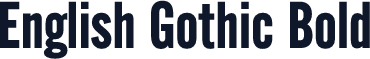 English Gothic Bold
