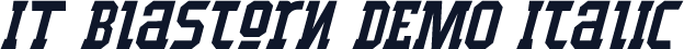 IT Blastorn DEMO Italic