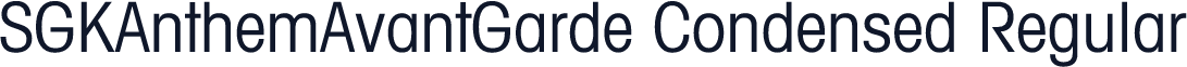 SGKAnthemAvantGarde Condensed Regular