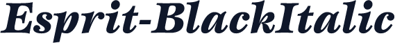 Esprit-BlackItalic