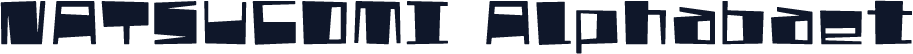NATSUCOMI Alphabaet