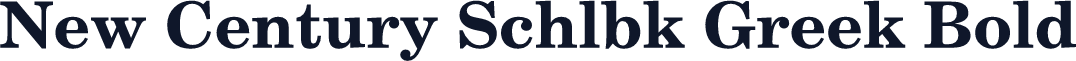 New Century Schlbk Greek Bold