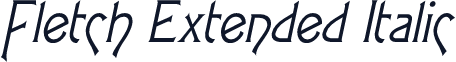 Fletch Extended Italic