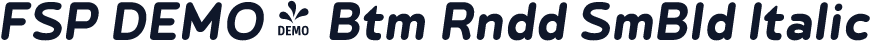 FSP DEMO - Btm Rndd SmBld Italic