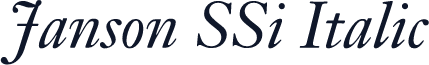 Janson SSi Italic