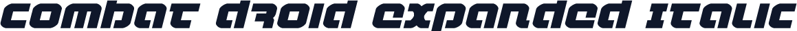 Combat Droid Expanded Italic