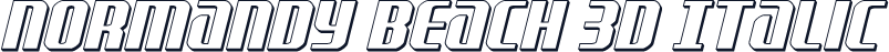 Normandy Beach 3D Italic