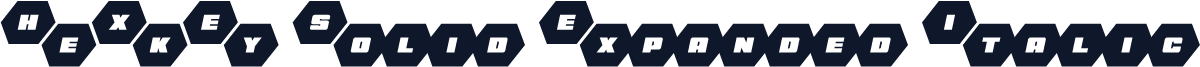 HeXkEy Solid Expanded Italic