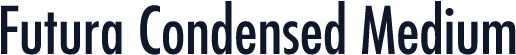 Futura Condensed Medium