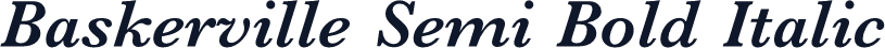 Baskerville Semi Bold Italic
